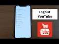 How to Logout of YouTube Account on iPhone | Sign out of Youtube Account