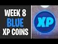 All Blue XP Coins Locations WEEK 8 - Fortnite