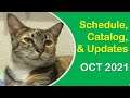 Channel Schedule, Catalog, & Updates - October 2021