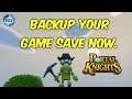 How to Backup your Portal Knights Game Save.