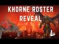 KHORNE!!! is here Full Khorne Roster Reveal! Total War Warhammer 3