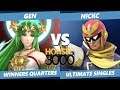 Smash Ultimate Tournament - NickC (Falcon) Vs. Gen (Palutena) SSBU Xeno 170 Winners Quarters