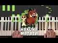 The Lion King - Hakuna Matata (Piano Tutorial Lesson)