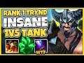 THIS RANK 1 TANK TRYNDAMERE IS ACTUALLY INCREDIBLE! ACTUAL 1V5 POWER!! - League of Legends