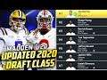 Updated 2020 NFL Draft Class with Real Rookies in Madden 20