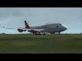 Virgin Atlantic 747-400 Engine Fire - Emergency Landing Melbourne