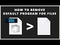 How to Remove Default Program on Windows 10