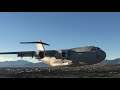 USAF C-17 Globemaster - Takeoff at Kabul Afghanistan