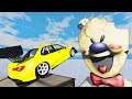 Car Jump Over Rod the Ice Cream Man - Beamng Drive Game