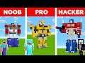 Minecraft Battle: NOOB vs PRO vs HACKER: TRANSFORMERS in MINECRAFT / Animation