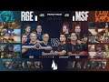 MSF VS RGE Game 2 Highlights - 2020 LEC Spring Playoffs R1