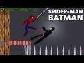 Spiderman vs Batman in People Playground