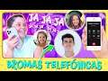 BROMAS TELEFÓNICAS a MATEO y a mi FAMILIA  😂 ¡Bromas telefónicas con PALABRAS RARAS! #BromaDaniela