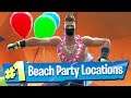 Fortnite 14 Days Of Summer Challenge Locations - Dance At Different Beach Parties