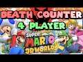 Mario 3D World WITH ON SCREEN DEATH COUNTER (4 Players)