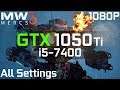 MechWarrior 5: Mercenaries GTX 1050 Ti + i5-7400 | Low vs. Medium vs. High vs. Ultra | 1080p
