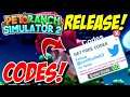 🐾 *NEW* PET RANCH SIMULATOR 2 RELEASED! | NEW FEATURES and CODES!🐾