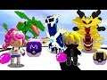ONE VÀ NOOB YETI THỬ THÁCH ĐẬP LUCKY BLOCK POKEMON BỘ BA SÁNG TẠO CỰC ĐẸP TRONG MINIWORLD