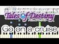 【Piano】Go on a cruise - テイルズオブデスティニー Tales of Destiny ピアノ 楽譜 score 初中級 [Piano Tutorial](Synthesia)