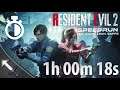 RE2 Speedrun [01h 00m 18s] (New Game, Leon, 60)