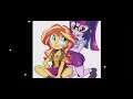 Sunset Shimmer and Twilight Sparkle Ship