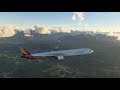 ASIANA Airlines 777-300ER take off at Salzburg - Microsoft Flight Simulator