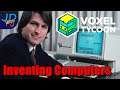 Ep17 Voxel Tycoon 🚃 Inventing Computers  🚚 Lets Play, Tutorial, Walkthrough