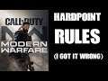 HARDPOINT RULES (How I Got It Wrong) COD Modern Warfare 2019