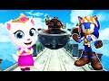 Princess Angela Vs Pirate Sonic – Talking Tom Gold Run Vs Sonic Dash