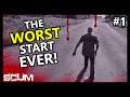 SCUM  - THE WORST START EVER! - Single Player [Episode 1 - Season 2]