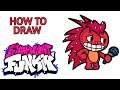 How To Draw Flaky From Friday Night Funkin Step by Step