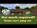 Minecraft Tutorial - How to make goat farm EASY....