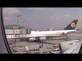 QATAR AIRWAYS A380 taxi to Gate at Frankfurt [See LH A380, LH 747-400, United 777]