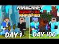 We Survived 100 Days In Minecraft hardcore amplified - Duo Survival Hardcore 100 Days