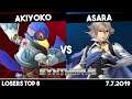 Akiyoko (Falco) vs Asara (Corrin/Bayo) | Losers Top 8 | Synthwave #2