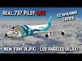 Felis Boeing 747-200 flown by Real 737 Captain | New York - Los Angeles | X-Plane 11