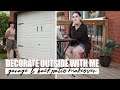 Garage & Back Patio Makeover! | DECORATE OUTSIDE WITH ME!