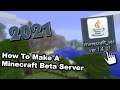 How To Make A Minecraft Beta Server In 2021 (Java Edition)