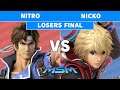 MSM 192 Nitro (Richter) vs Demise | Nicko (Shulk) Losers Final - Smash Ultimate
