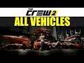 THE CREW 2: ALL CARS LIST 2020 (New Cars,Bikes,Trucks,Planes,Boats,etc)