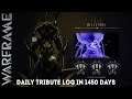 Warframe Daily Tribute Log In 1450 Days - Evergreen Choices C