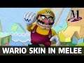 Wario Joins Super Smash Bros. Melee! (Custom Skin Mod)