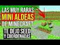 Las MUY RARAS Mini Aldeas de Minecraft (te dejo seed y cords)