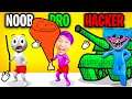 NOOB vs PRO vs HACKER In DRAW WEAPON 3D!? (ALL LEVELS!)