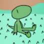 Jeriah in the middle of the woods