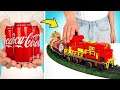 Cómo hacer un tren cisterna con latas de Coca Cola