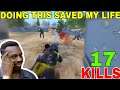 DOING THIS SAVED MY LIFE • (17 KILLS) • PUBG MOBILE GAMEPLAY (HINDI)