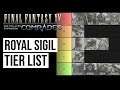 FFXV Comrades - Royal Sigil Tier List / My Picks