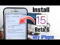 how to download and install iOS 15 beta 6 on iPhone without compute.install iOS 15 beta 6 on iphones