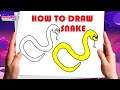 How To Draw Cute Snake Step By Step - How To Draw A Snake Easy